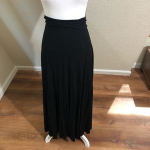 Black maxi skirt